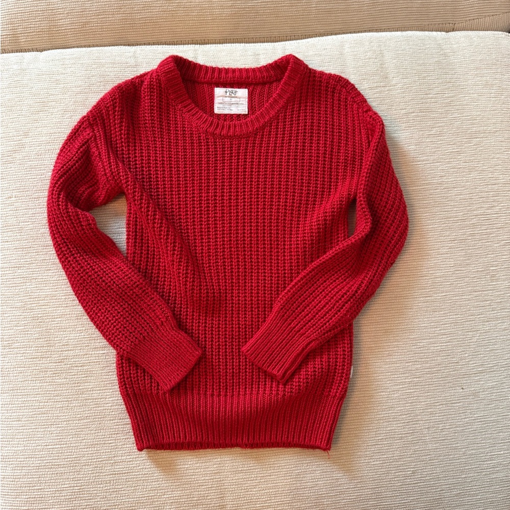 Little Sleepies Red Knit Sweater